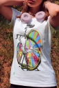 T-shirt colorful bicycle