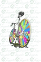 T-shirt colorful bicycle