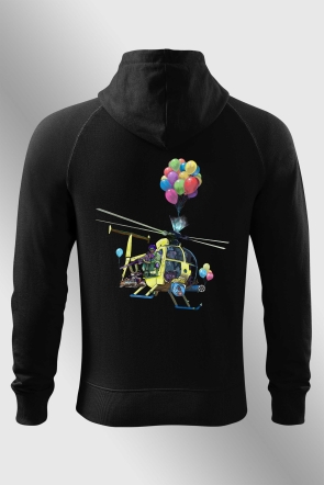 Hoodie helicopter and balloons